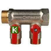 Коллектор никелированный STOUT SMB 6200 341202